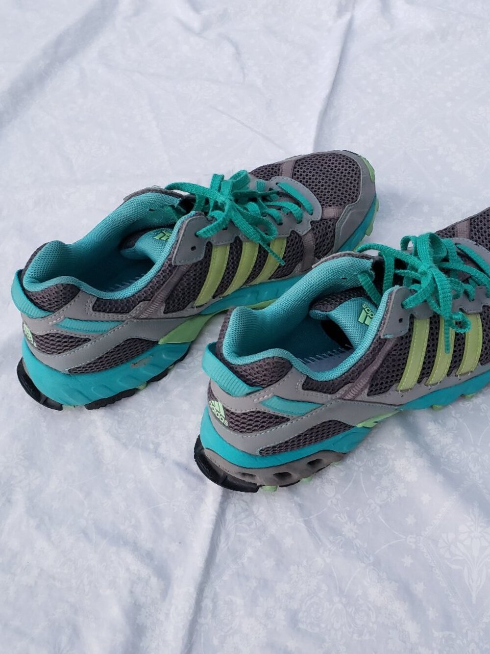 ADIDAS THRASHER Trail Gray Teal Green Running Sneaker Shoe - Women 11 (G48157)